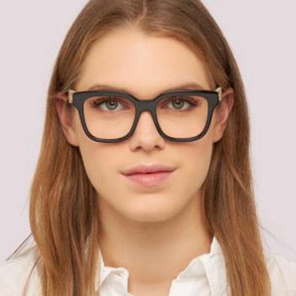 NEW Gucci GG0958O 005 Black White Square Unisex Eyeglasses - Picture 3 of 13